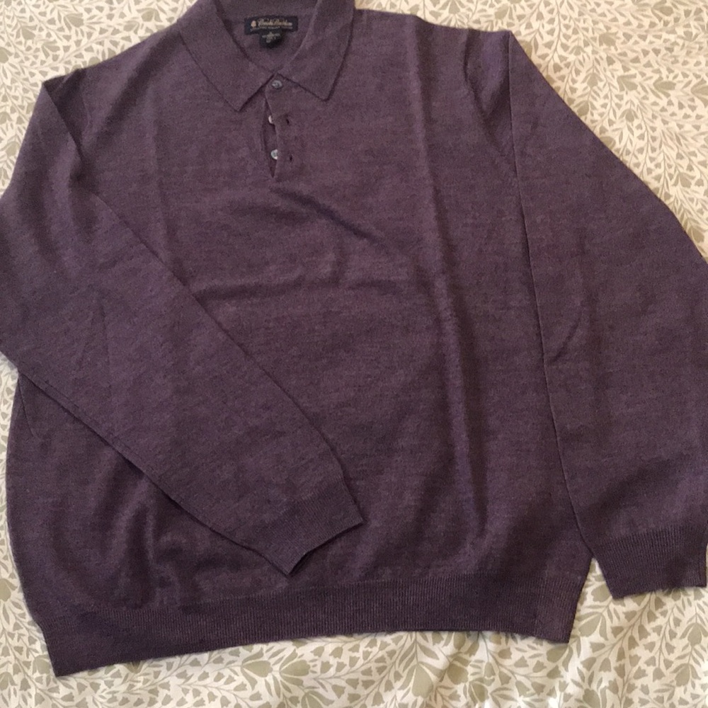Brooks Brothers Purple Polo Shirt Classic Knit